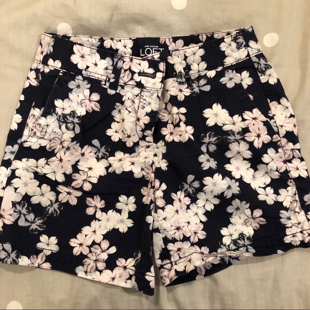 Loft floral shorts